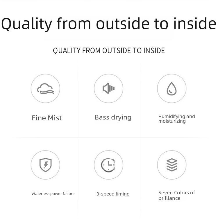 Ультразвуковой ароматерапевтический увлажнитель воздуха MUJI Wood Grain объемом 700 мл и настольный очиститель воздуха