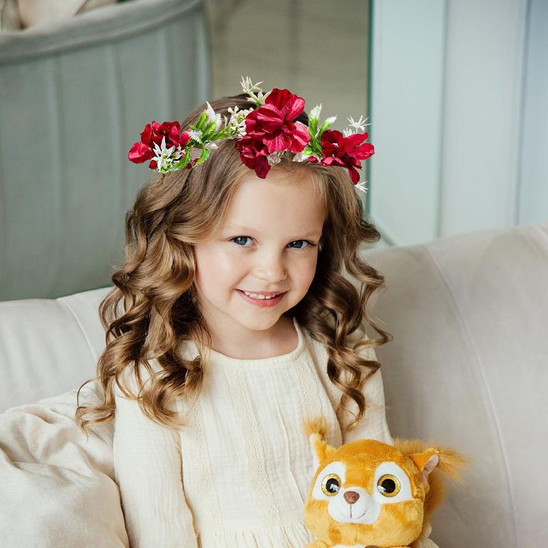 1 шт. Сказочный венок Реквизит для фотосъемки Головной убор Богемный стиль Лента Повязка на голову Лесная серия Головной убор Цветочный венок