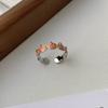 European-American Enamel Pumpkin Halloween & Christmas Adjustable Ring