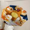 1pc Charizard Fire Automatic Folding Umbrella - Compact 8-Rib Design, Durable Plastic & Iron, Lightweight for Outdoor Daily Use,  a0929175