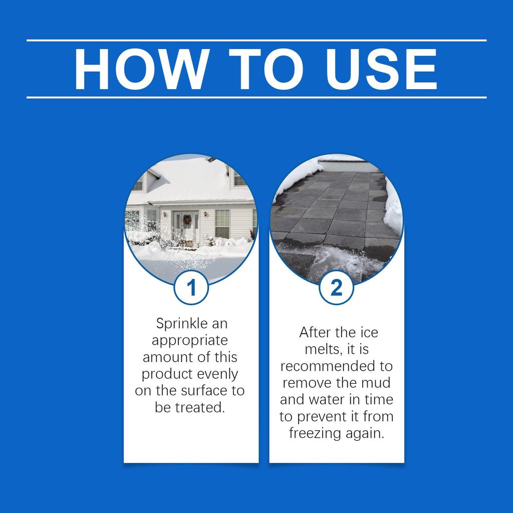 Pet Safe Ice Melting Suitable For Concrete Ice Melting Pet Friendly For Snow Removal & Icing Portable Bag,100g