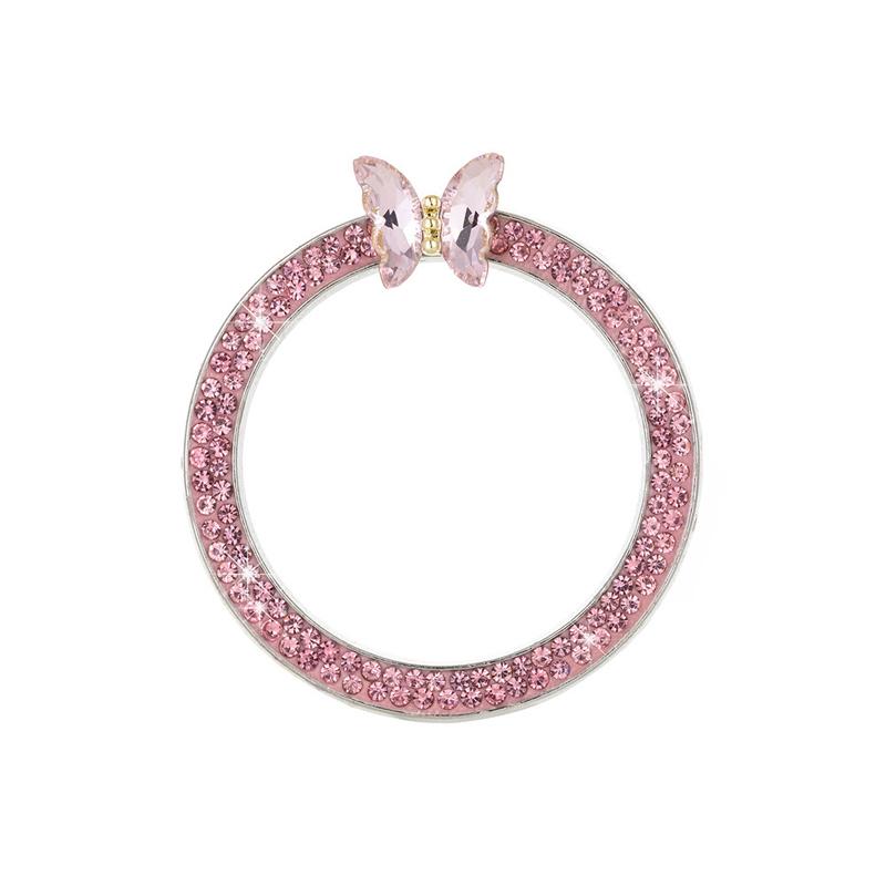 1 шт. Стразы Бабочка Украшение Кнопки Запуска Автомобиля Круг Бриллиант Запуск Одной Кнопкой Кнопка Запуска/Остановки Двигателя Крышка Кнопки