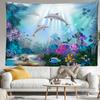Рыба мечты подводный пейзаж гобелен настенный богемный абстрактный кавайный простой хиппи спальня гостиная домашний декор