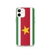 Coque iPhone 12 - PIXELFORMA - Drapeau Du Suriname - Silicone Souple - Protection Complète - Souple