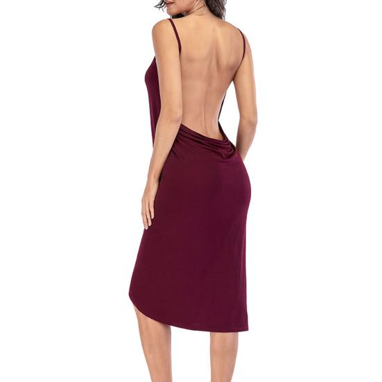 Пляжное платье, сексуальное шитье с разрезом на бретельках, свободная пляжная одежда, струящееся однотонное женское повседневное платье на бретельках, праздничная одежда