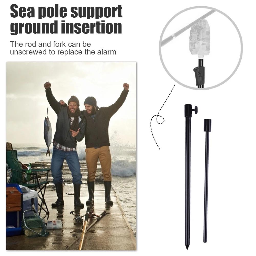 1 шт. рыболовная банка палка карповая сигнализация поклевки удлинитель удилища регулируемый черный алюминиевый удилище поддержка удилища рыболовные снасти