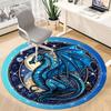 1pc Dragon Fantasy Office Round Area Rug, Under Office Chairs Bedroom Living Room Home Decor, Room Deco, Available in Various Sizes