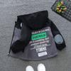 Мальчики весна и осень с капюшоном молния ветровка повседневная куртка пальто