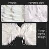 1 Set Halloween Angel Costume Set Artificial Feather White Wings Cane Hair Hoop Three-piece Set Masquerade Cosplay Party Props Angel Wings Set