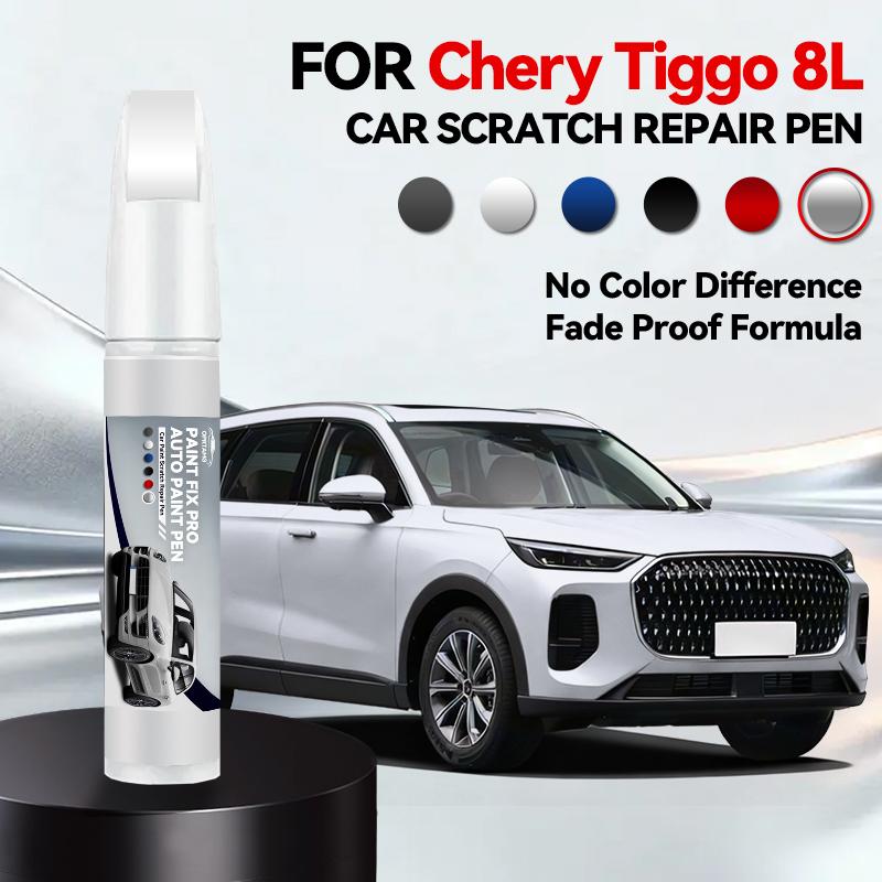 Для Chery Tiggo 8L 1990-2026 Кисточка для подкраски царапин на краске Автоаксессуары Сделай сам Черный Белый