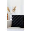 Zigzag Black Bohemian Special Design Punch Punch Pattern Square Decorative Cushion Cover