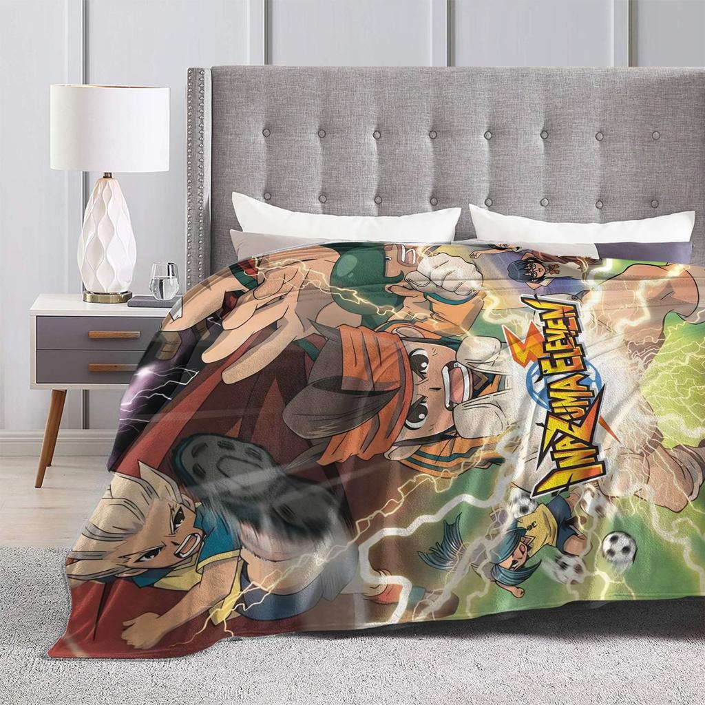 Inazuma Eleven Axel Blaz gouenji Blanket Flannel Throw Blanket For Living Room Super Soft Customized Quality Bedspread Gift
