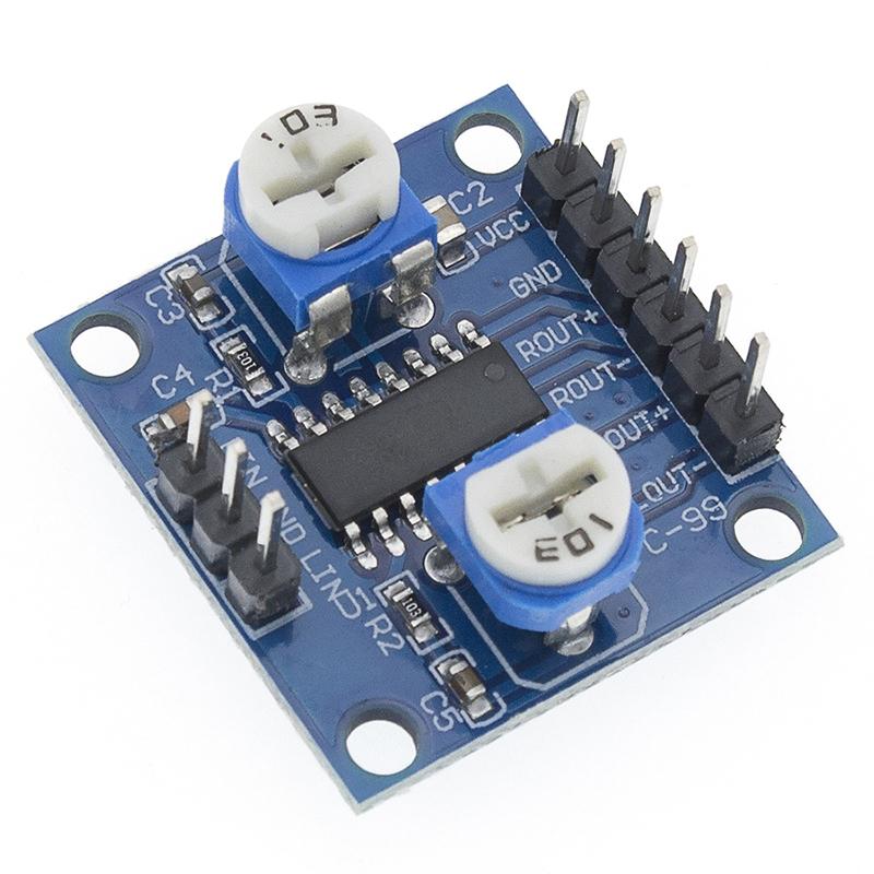 PAM8406 Stereo Digital Amplifier Board 5W×2 DC 2.5-5V USB Powered Class D Audio Module with Independent Left/Right Volume Control