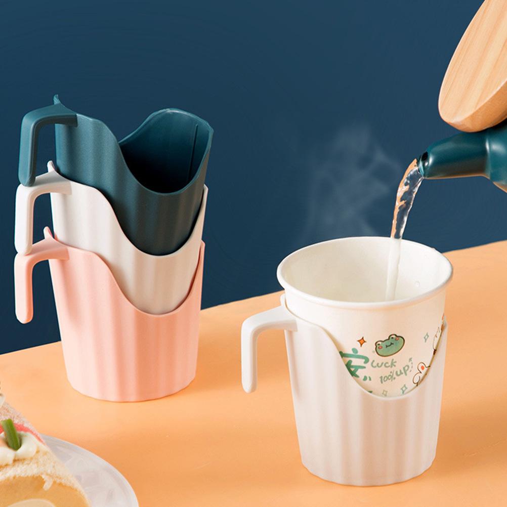 Бумажные держатели для стаканов, крышка для стакана, антиожоговый держатель для кофейного стакана, одноразовые стаканы, подставка для стакана, основание для вечеринки в офисе и дома