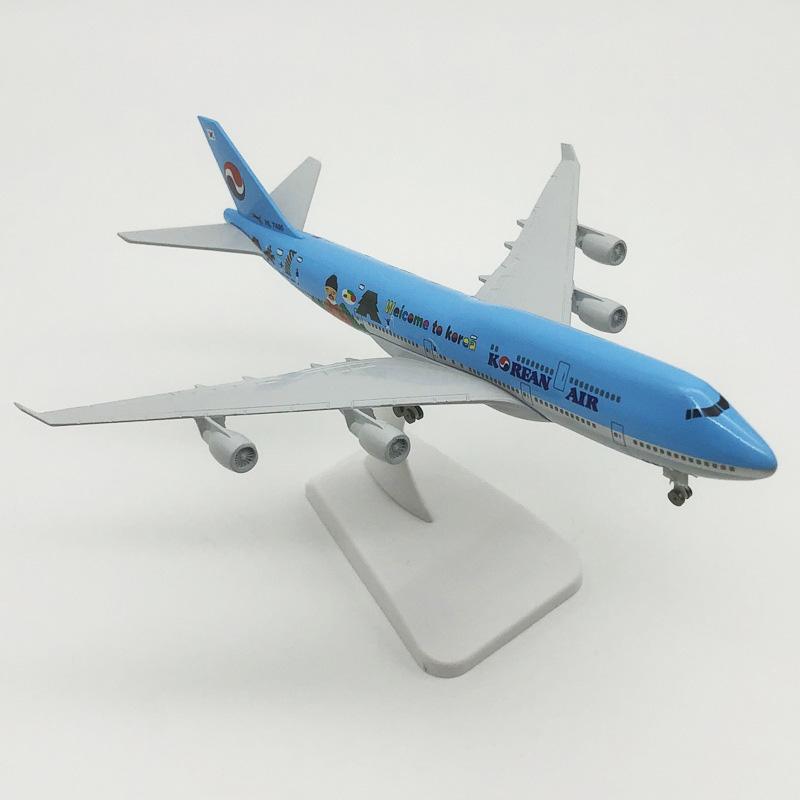 Джейсон Туту 20 см Модель самолета Korean Air Boeing 747 Planel Самолет Литой металл Масштаб 1/300 Самолеты B747 Коллекционные подарки