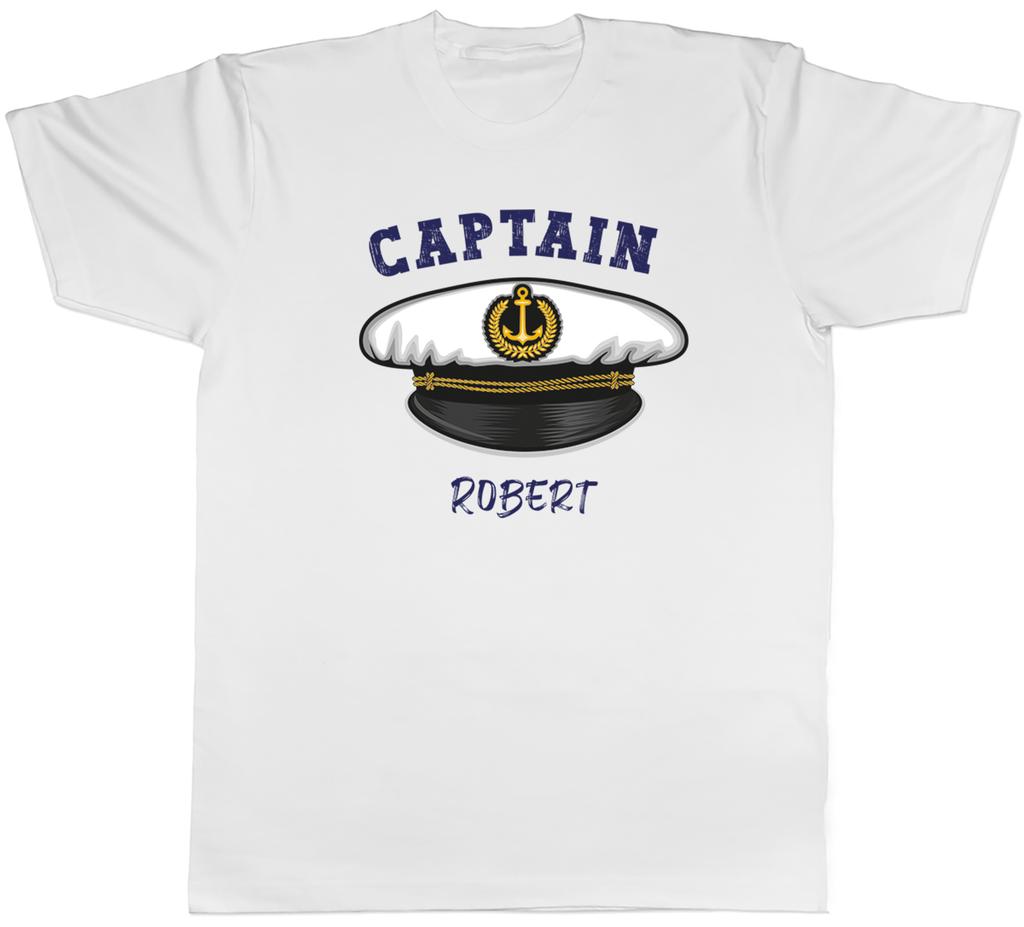 Personalised Captain Unisexs TShirt Sailor Boat Sailing Unisex Tee Gift