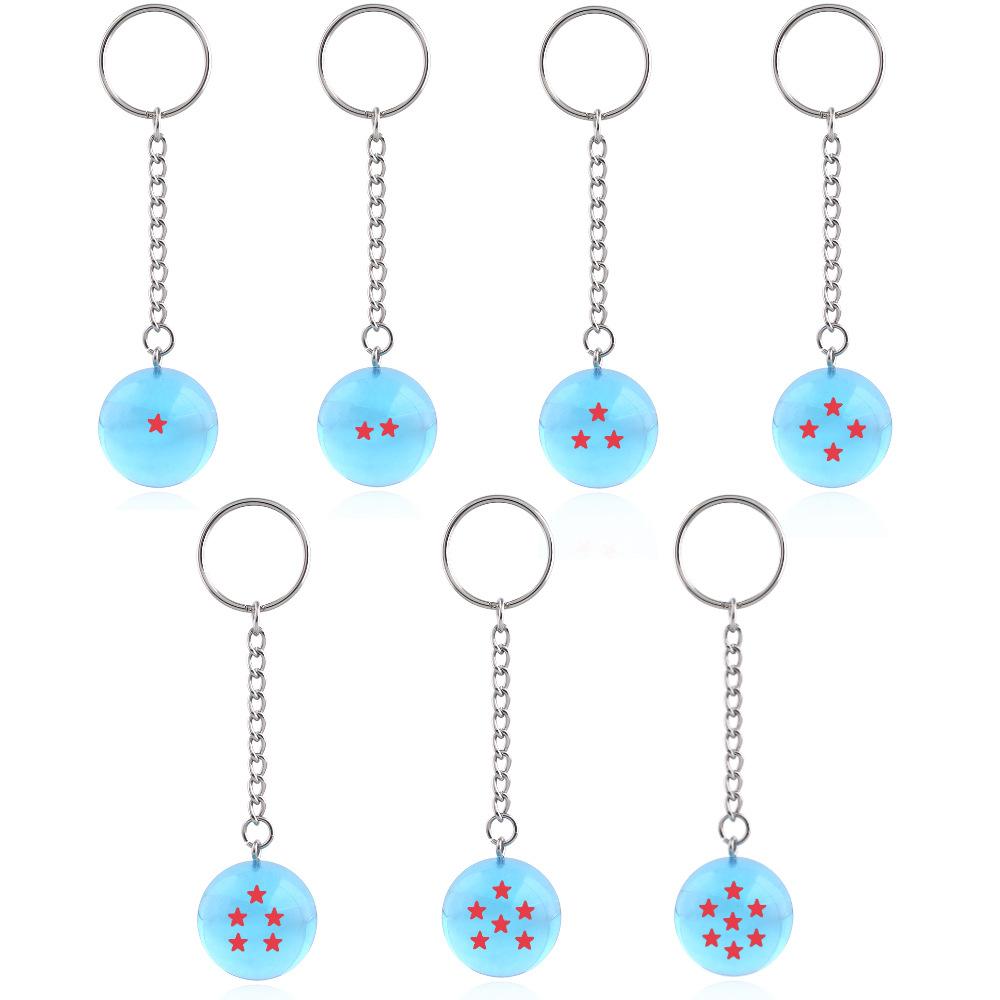 2,7 см 7 шт./набор Аниме Dragon Ball Z Сон Гоку Шенрон Драконий Шар Хрустальный Шар Смола Фигурка Действия Модель Игрушка Подарок для Детей Брелок