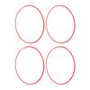 4Pcs Wheel Rim Protector Aluminum Alloy Scratch Resistant Car Rims Protection Decorative Ring for 19 Inch Hub Red