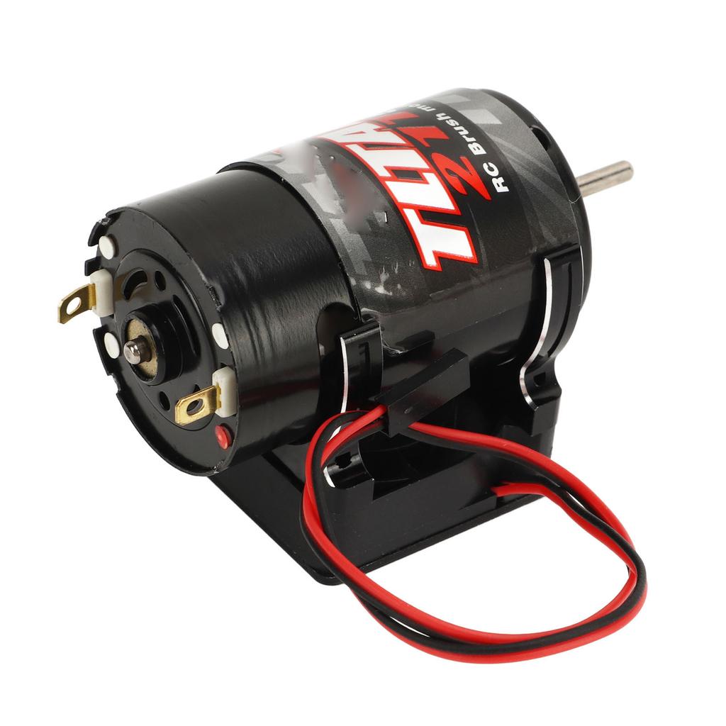 550 Brushed Motor 21T Low Noise Heat Dissipation RC Car Brushed Motor for SCX10 90046 Black