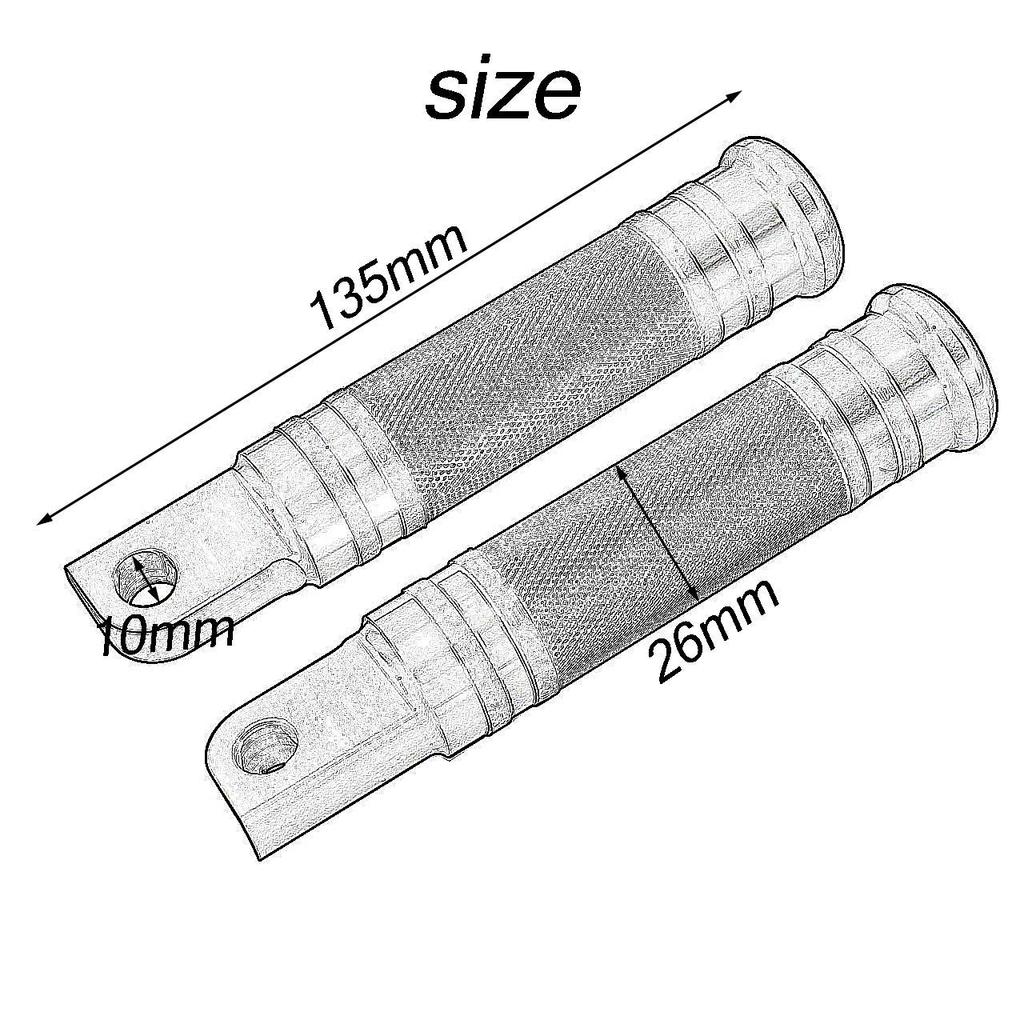 HDBUBALUS Motorcycle Motorcycle Foot Pegs Foot Pedals Shifter Pegs Set CNC Aluminum Black for Harley Sportster