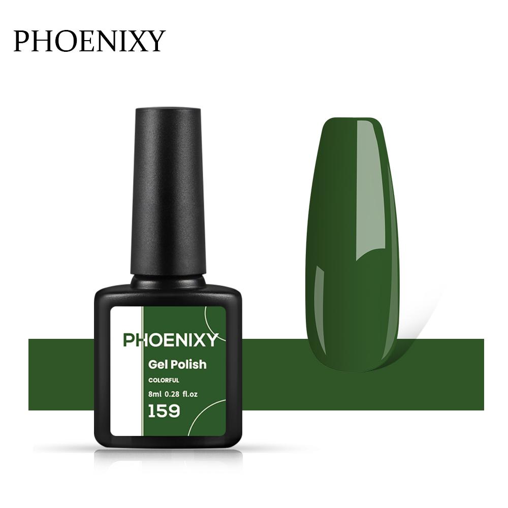 PHOENIXY, 60 цветов, гель-лак для ногтей, долговечный гель-лак, верхнее базовое покрытие, полуперманентный гель-лак, дизайн ногтей «сделай сам»