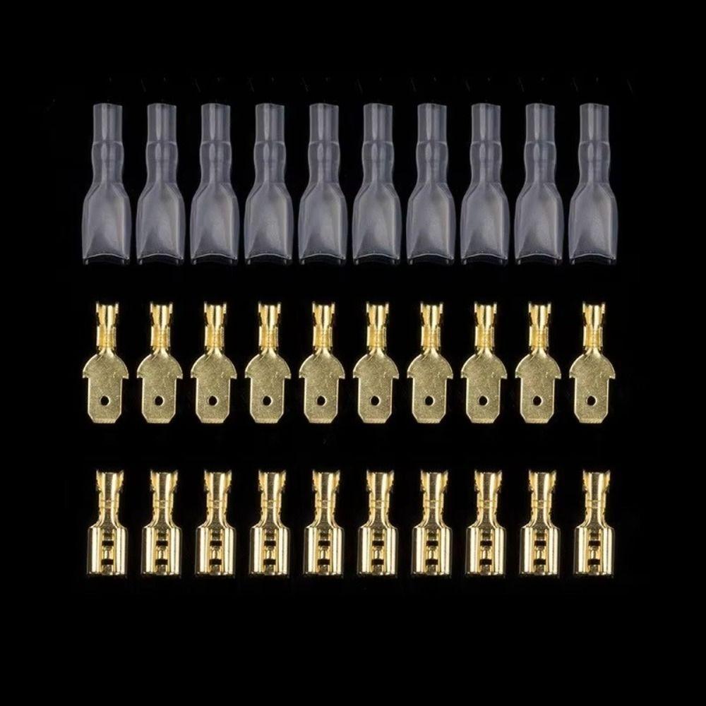 Изолирующий обжимной клеммник Золотой Серебряный Проводной соединитель Изолирующие гильзы Стыковочный клеммник