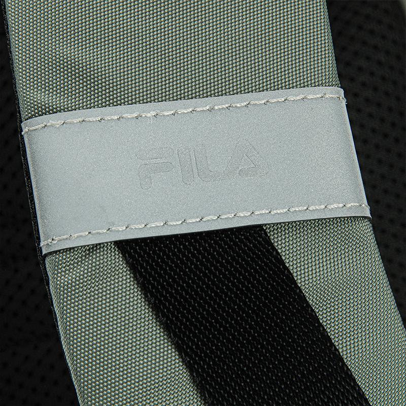 FILA Original Large Capacity Lightweight Water-Resistant Casual Versatile Commuter Campus Fabric Backpack Men backpack Shadow-Gray Green F13M639104FKK