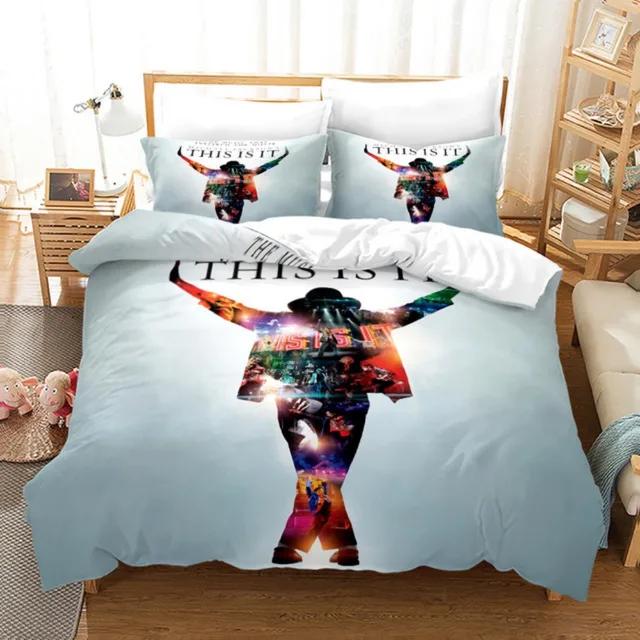 Постельное белье Michael Jackson Односпальное Twin Full King Size Музыкальный Гений Постельное белье для Взрослых Подростков Спальни Комплект с Пододеяльником Супер Звезда