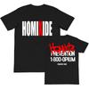 Rock Band HXG Homixide Gang Tshirts Summer Cotton Short Sleeve T-shirt Men Women Clothing Graphic Tee Grunge Print Top