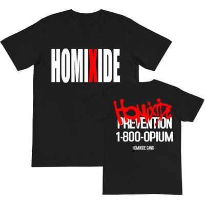 Футболки Rock Band HXG Homixide Gang Футболки Летняя Хлопковая Футболка с Коротким Рукавом Мужская Женская Одежда Графическая Футболка Принт в Стиле Гранж Топ