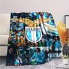 1PC Lazio Print Flannel Blanket, High quality Comfortable for All Seasons, Home Decor, Warmth and Comfort, Perfect for Christmas Gifts