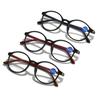 Spring Hinge Readers Reading Glasses Presbyopia Eyeglasses Anti-blue Light Glasses Oval Frame