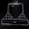 Rhinestone Bikini Body Chains Gold Mesh Body Bra Harness Necklace for Women Fishnet Crystal Chest Jewelry for Nightclub Party