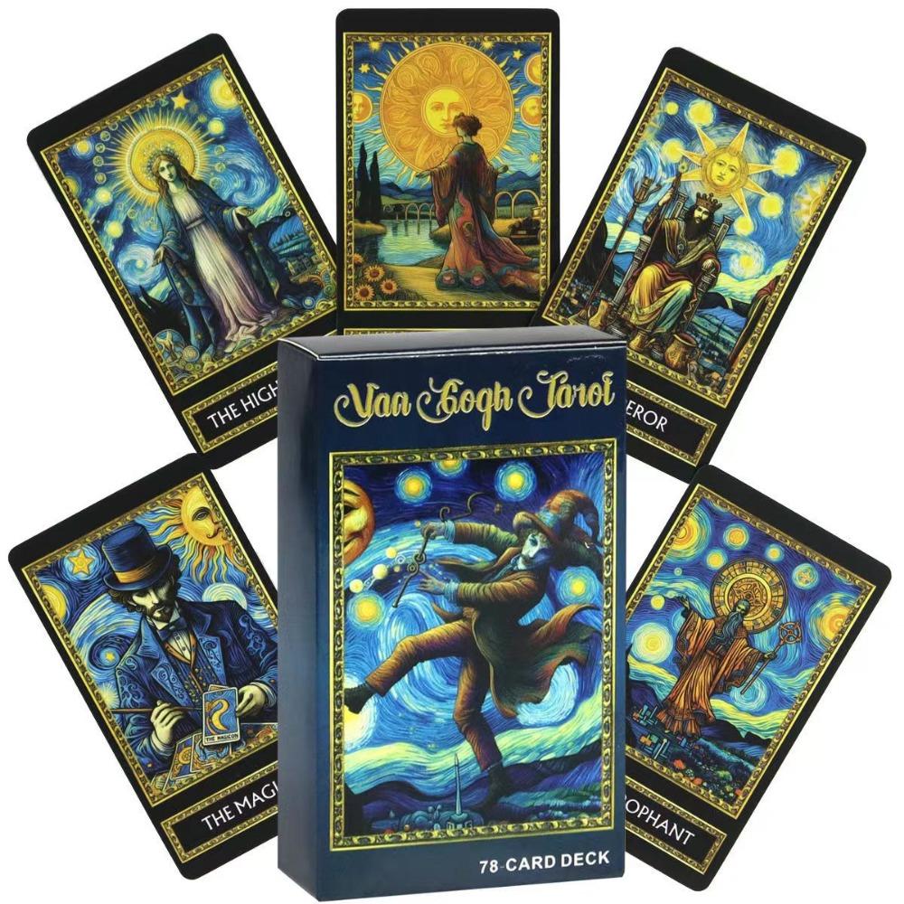 10.3*6cm Van Gogh Tarot Deck 78 Tarot Cards Illustration Divination Wisdom Oracle Cards