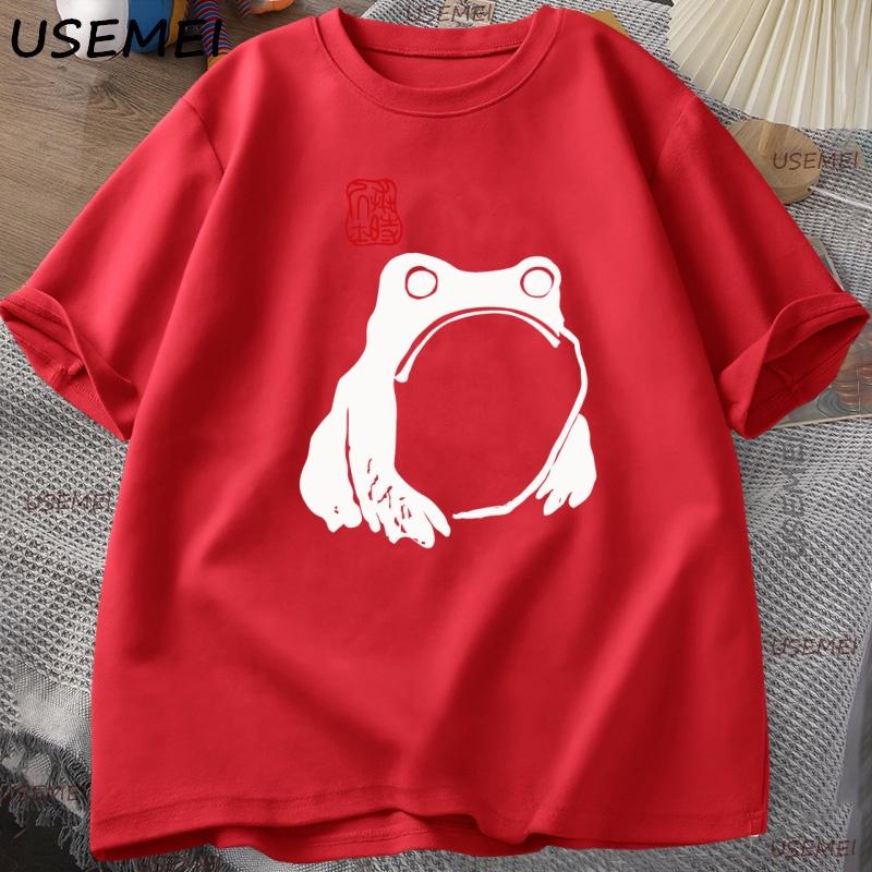 Japanese Frog Matsumoto Hoji Toad T Shirt Frog Lover T-Shirt Men's Short Sleeves Y2k Clothes Man Clothing Casual Tee