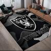 Custom Name Raiders Flannel Pattern Square Carpet,Area Rug,Carpet Rug for Living Room Bedroom Sofa Playroom Decor,Non-slip Floor Mat