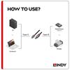 LINDY 1м ANTHRA LINE кабель USB2.0 Тип-C Тип-B (Номер модели 36941)