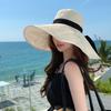 Рыбацкая шляпа с большими полями, летняя уличная шляпа от солнца с бантом, туристическая шляпа от солнца, женская пляжная шляпа-ведро