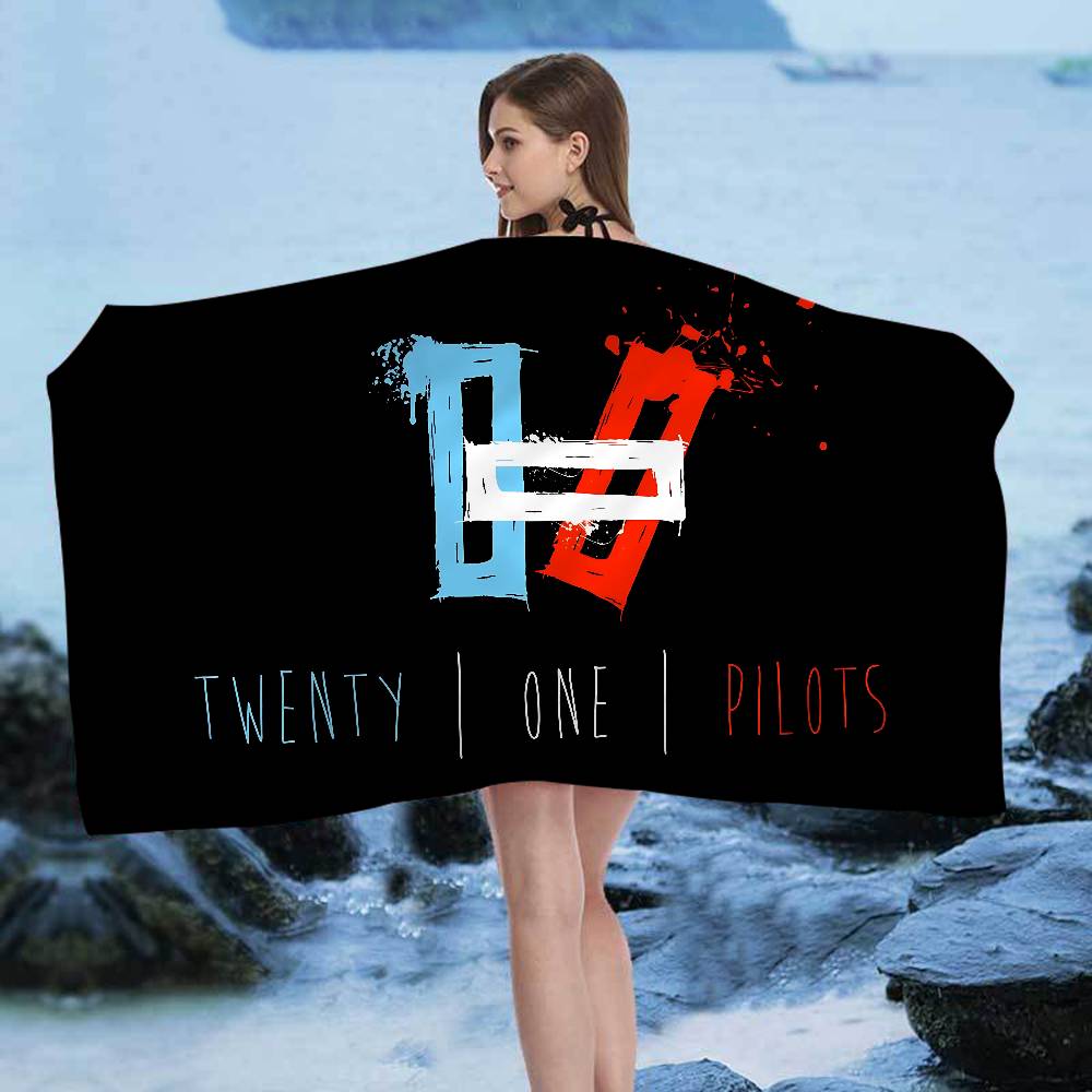 Популярные пляжные полотенца из микрофибры группы Twenty One Pilots, быстросохнущие, для песка, для бассейна, для путешествий, йоги