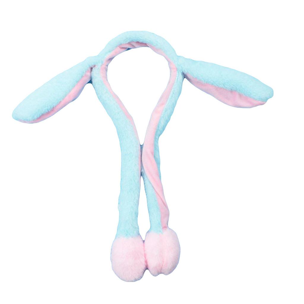 Шапка с подвижными ушками, прыгающая шапка, плюшевая шапка, кепка для женщин и девочек, праздничная шапка