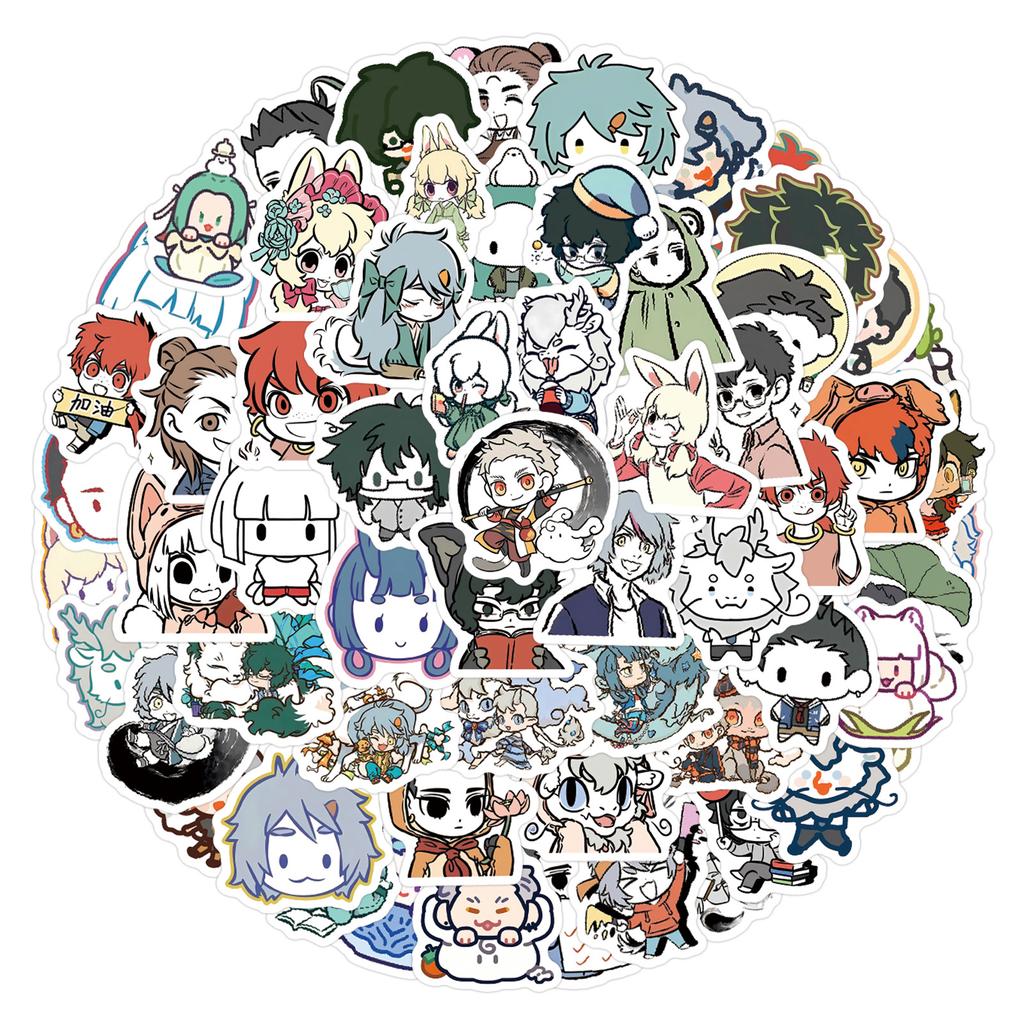 105 New Styles of Non-human Q Version Graffiti Stickers Decorate Refrigerator Scooter DIY Personalized Stickers