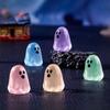 Светящиеся 10/20 шт. Разноцветные Хэллоуинские Мини-Призраки Светящиеся в темноте Миниатюрные Фигурки Призраков Крошечные Украшения-Призраки