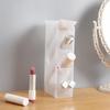 Desktop Frosted  Pen Holder Oblique Insert Simple and Transparent Container Stationery Makeup Brush Lipstick Organizer