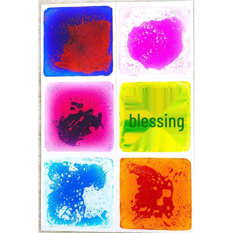 Жидкая сенсорная плитка для пола 30x50 см - Перетекающий ПВХ пазл-кирпич