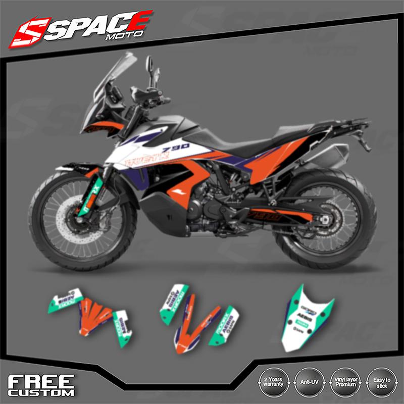 SPACE Custom Motorcycle Graphics For KTM 2019 2020 2021 2022 ADV790 19-22 ADV790 ADV-R Decal Stickers Kits 002