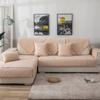 Crystal Velvet Sofa Cover Plush Solid Color Sofa Covers for Living Room Modern Non-slip Corner Sofa Towel Couch Covers for Sofas
