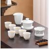 Chinese Ink Wash Ceramic Kung Fu Tea Set