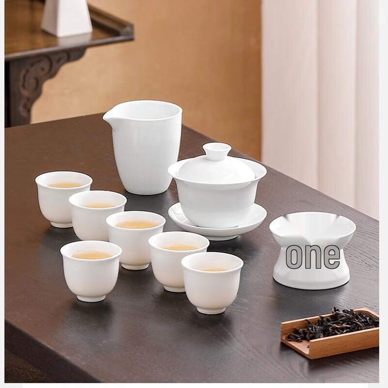 Chinese Ink Wash Ceramic Kung Fu Tea Set
