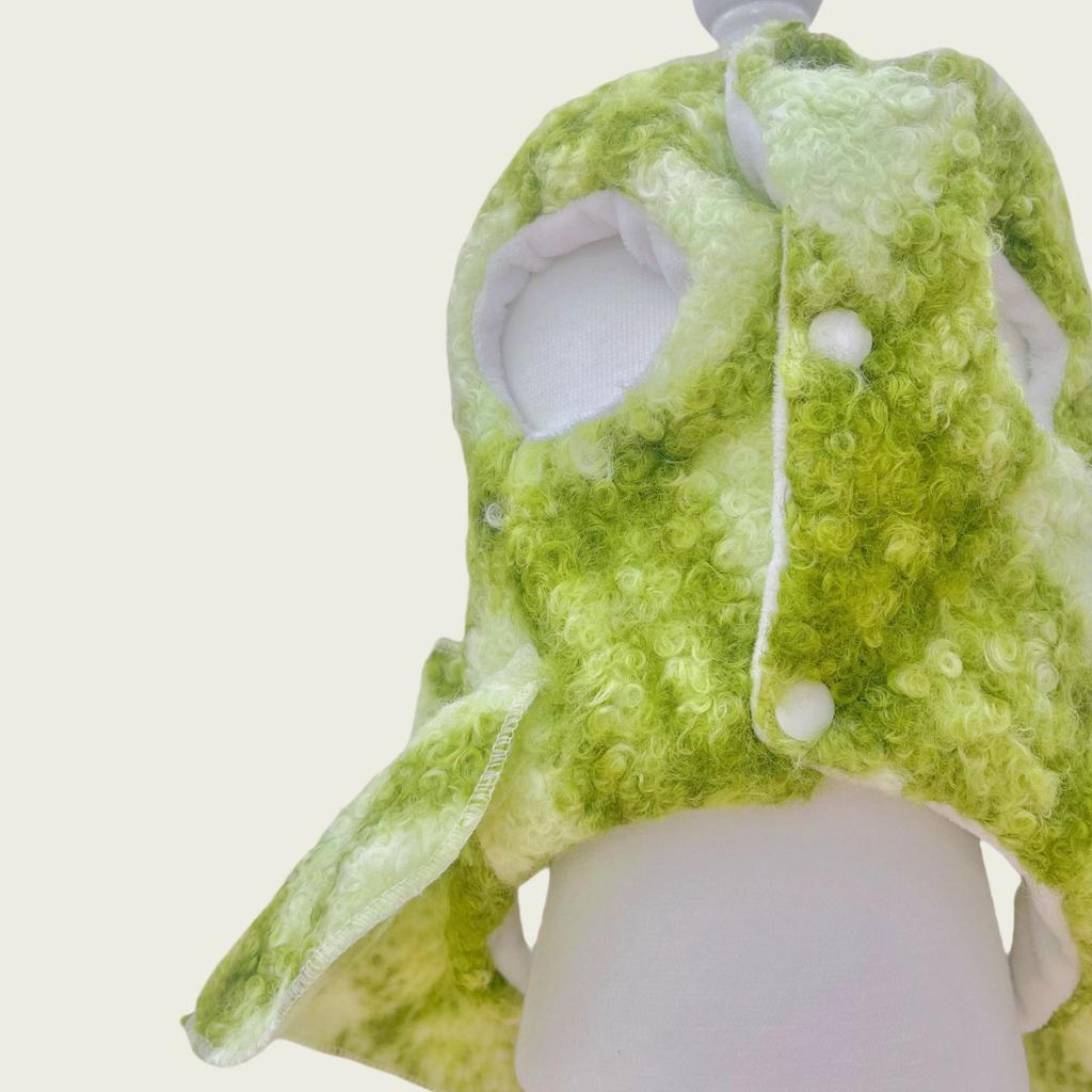Autumn and Winter Pet Woolen Plaid Bow Dress Cat Winter Coat Woolen Coat Small Dog Teddy Dog Dresses for Small Dogs