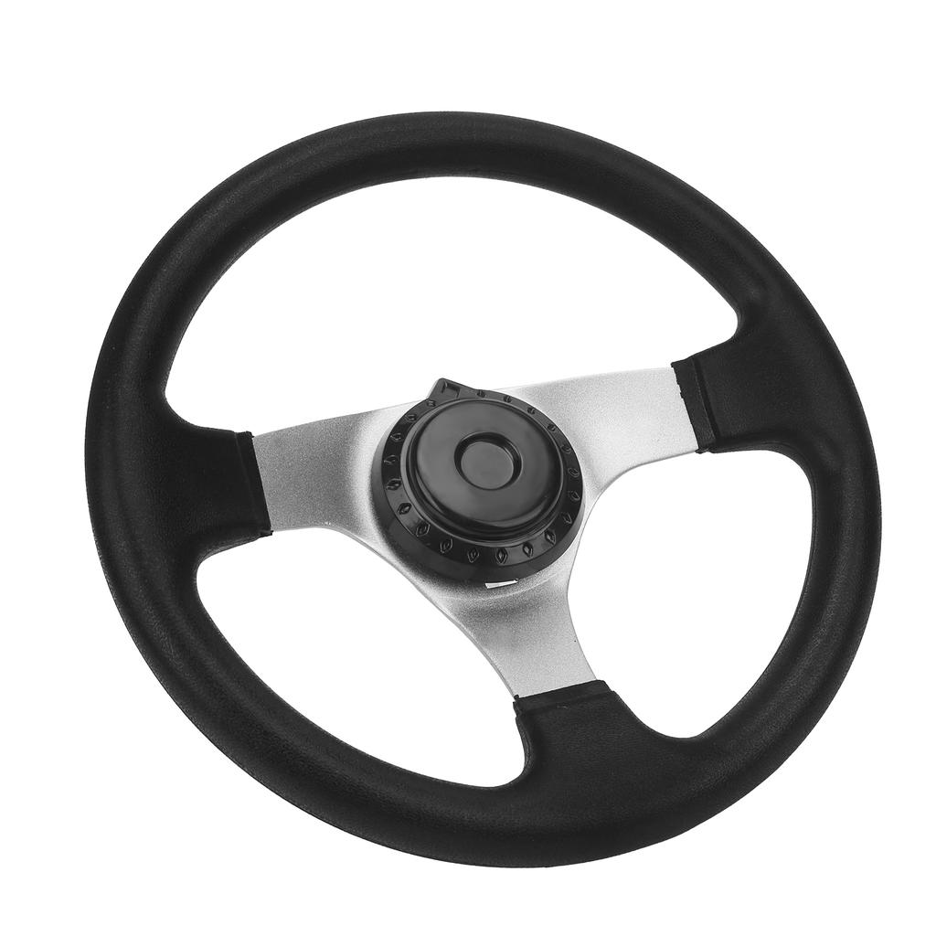 11.8in Steering Wheel with Cap Assy Fit for DIY China Go Kart Karting ATV UTV Bike Parts